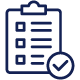 Checklist com validação a representar a conformidade assegurada